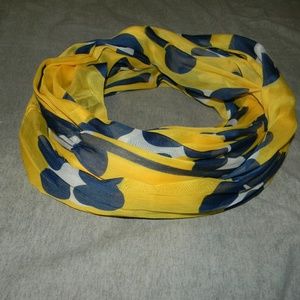 Yellow and blue scarf